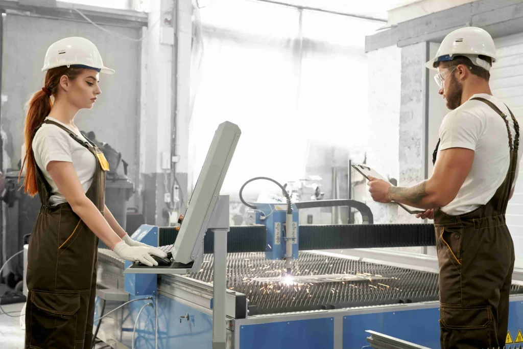 Работа на лазерном станке