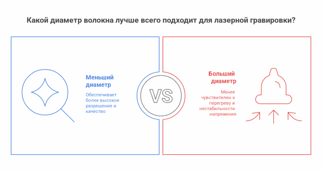 Как выбрать лазерный гравер_ мощность, диаметр волокна и производитель - схема