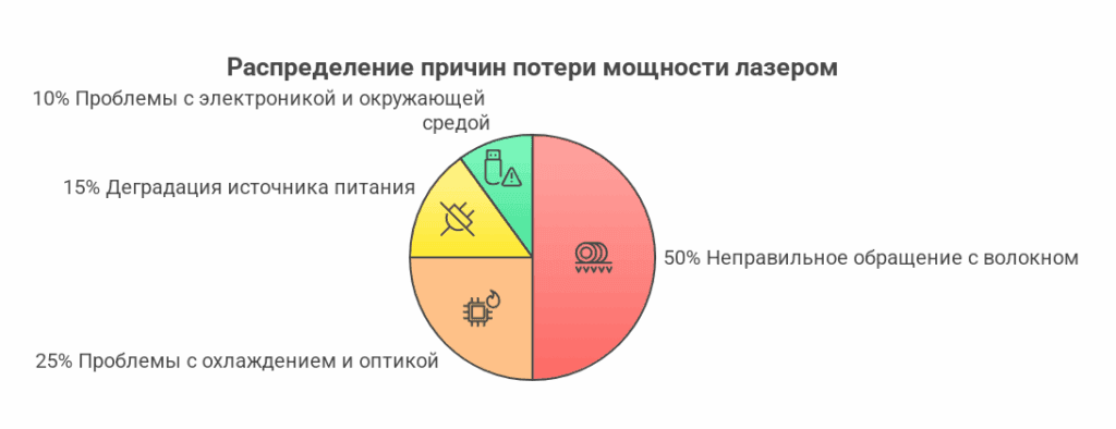 Почему лазер теряет мощность, все основные причины и решения - схема