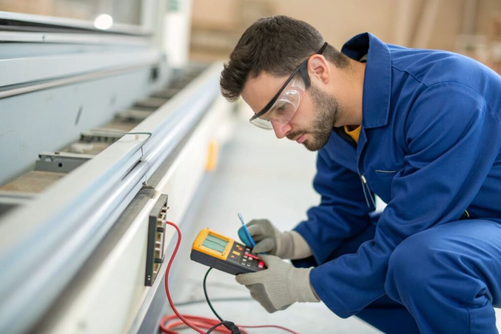 Проверка напряжения лазерного излучателя мультиметром